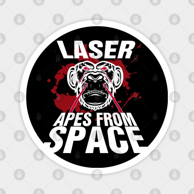 APES FROM SPACE #3 Magnet by RickTurner